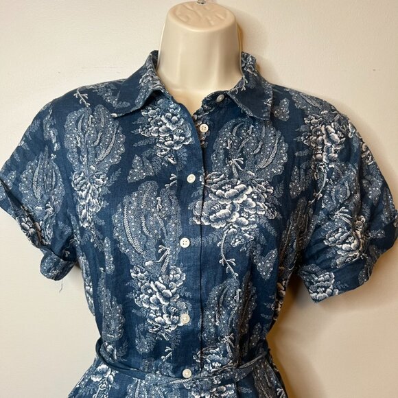 Lauren Ralph Lauren Floral Belted Shirt Dress (2P) - Picture 6 of 15